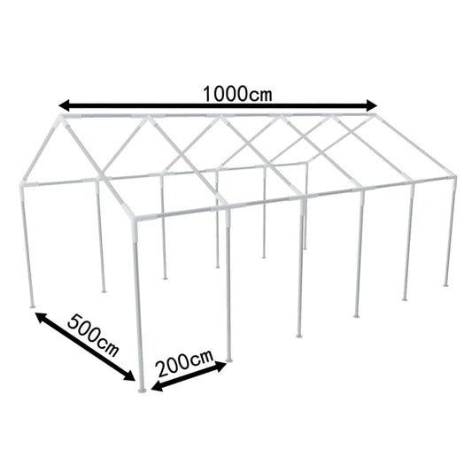vidaXL Steel Frame for Party Tent 10 x 5 m 78 kg