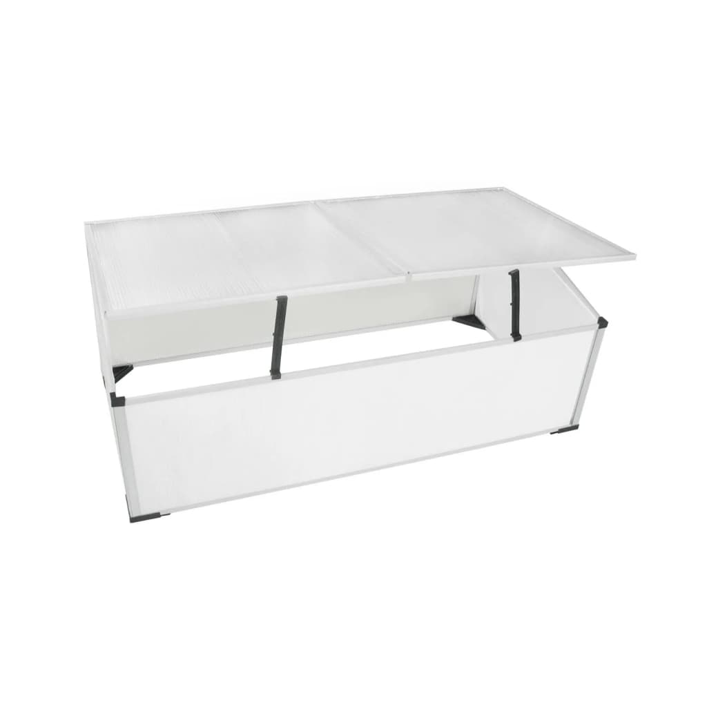 vidaXL Cold Frame 2 Lids 110x55x41 cm