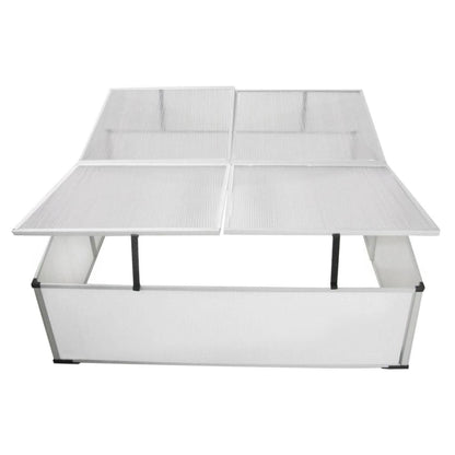 vidaXL Cold Frame 4 Lids 108x110x41 cm