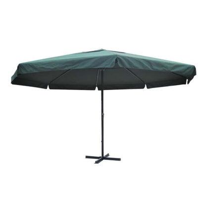 vidaXL Garden Parasol | Green | Aluminium, Polyester | Large | Height-Adjustable