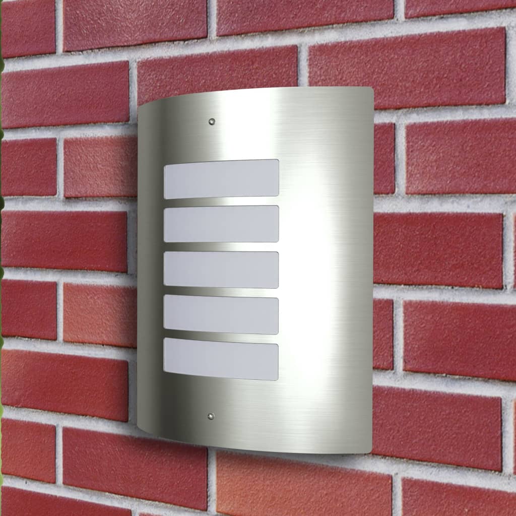 vidaXL Wall Lamp Waterproof Stainless Steel