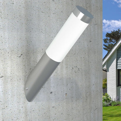 40372 vidaXL Wall Lamp Waterproof Stainless Steel 60 W