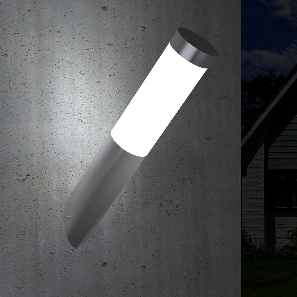 vidaXL Wall Lamp Waterproof Stainless Steel 60 W