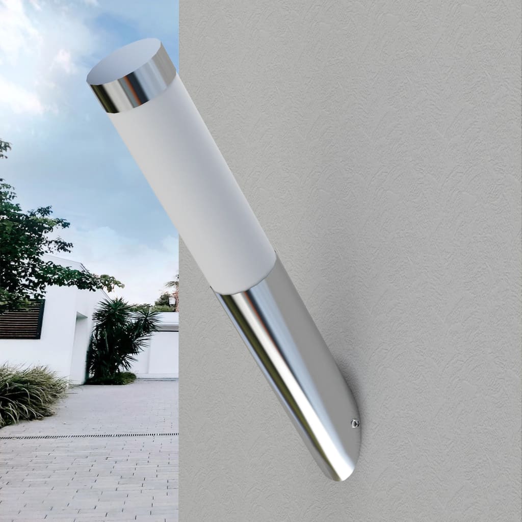 vidaXL Wall Lamp Waterproof Stainless Steel 60 W