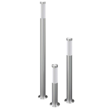 vidaXL Garden Lamp Set 3-piece Waterproof Stainless Steel