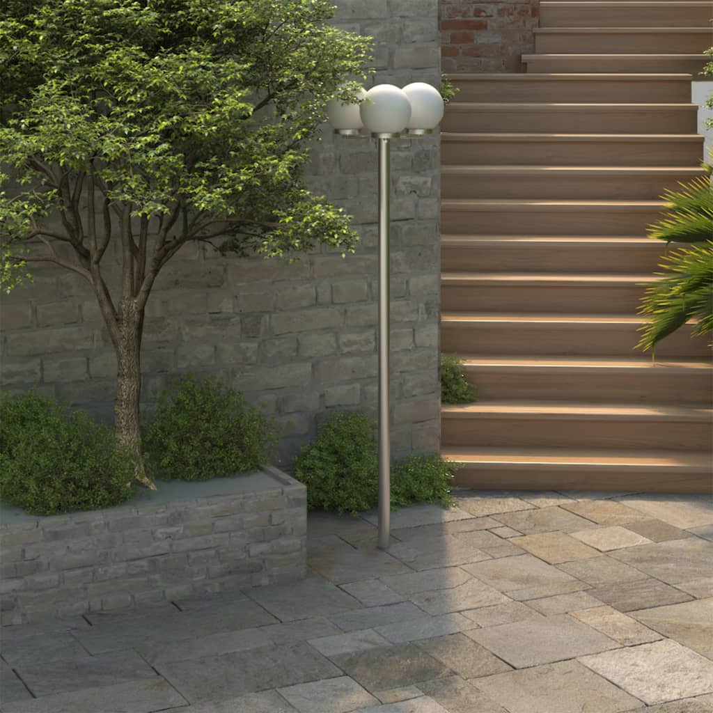 vidaXL Garden Lamp Post 3 Lamps 220 cm