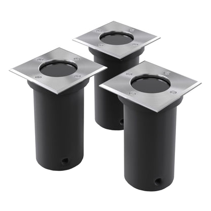 vidaXL Garden Light | Set of 3 | Black and silver