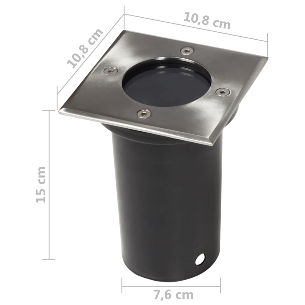 vidaXL Garden Light | Set of 3 | Black and silver