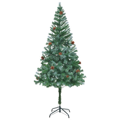 vidaXL Christmas Tree | Green with white tips | PVC | 180 cm | Collapsible