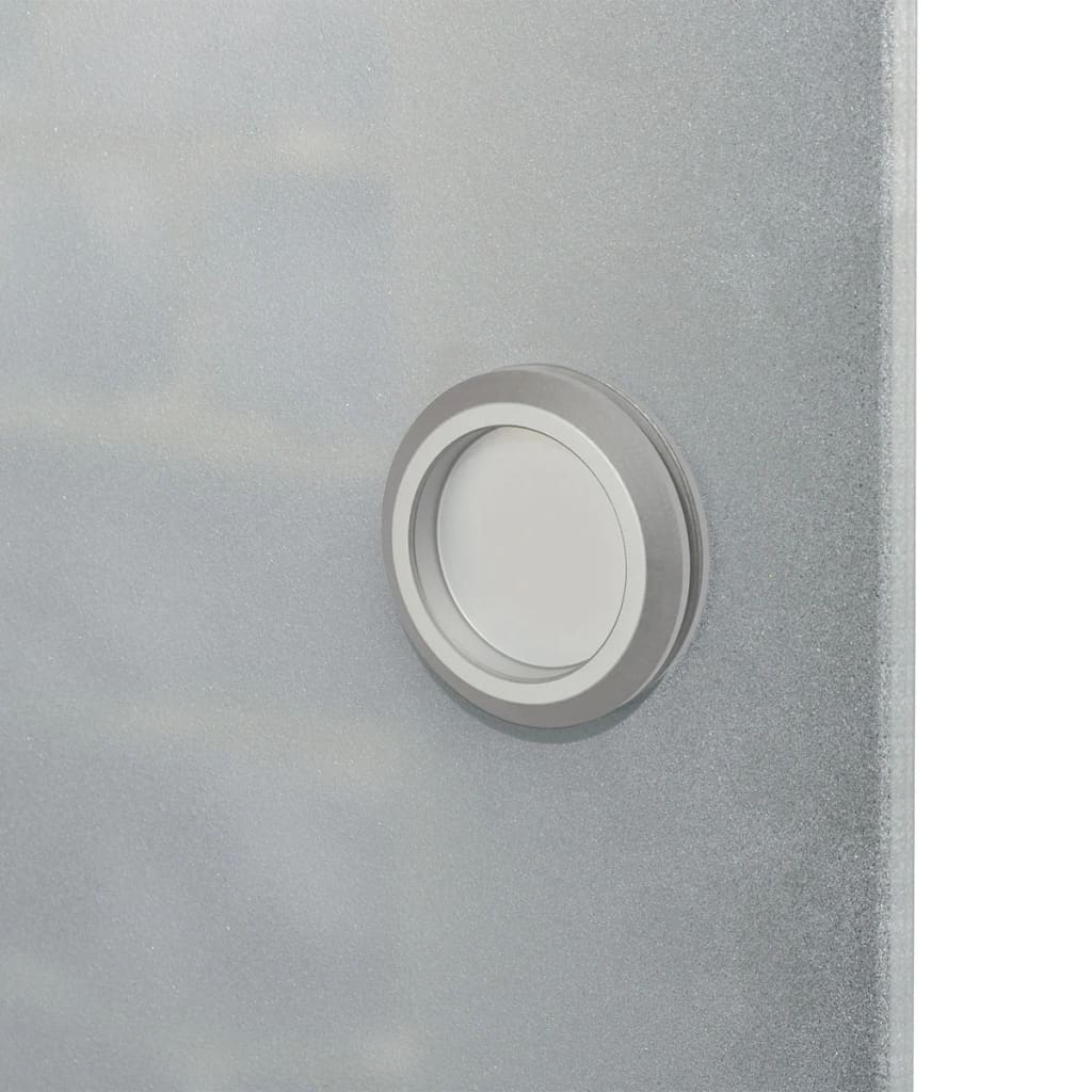 vidaXL Sliding Door Glass and Aluminium 178 cm Silver