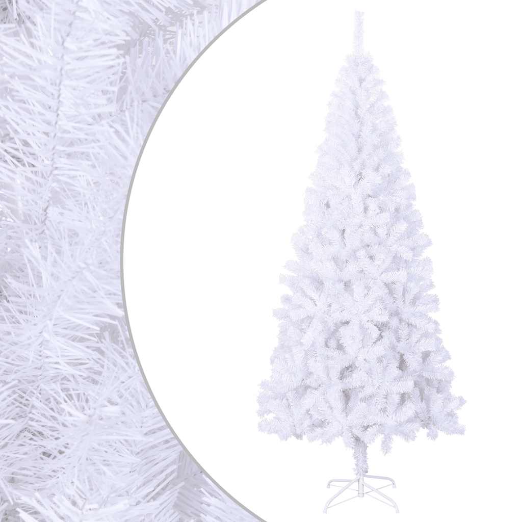 vidaXL Christmas Tree | White | PVC, Plastic | Tall | Artificial Christmas Tree