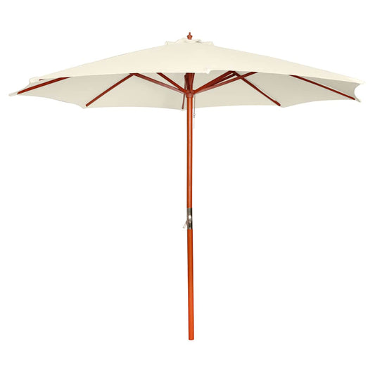 40437 vidaXL Parasol 300x258 cm Sand White