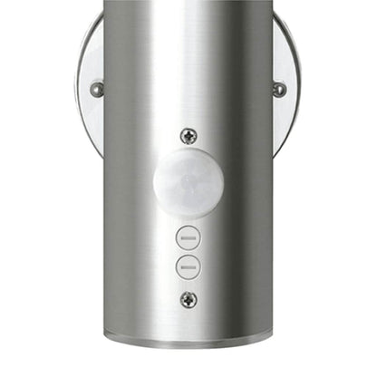 vidaXL Outdoor Wall Lamps 2 pcs with Motion Detector Stainless Steel