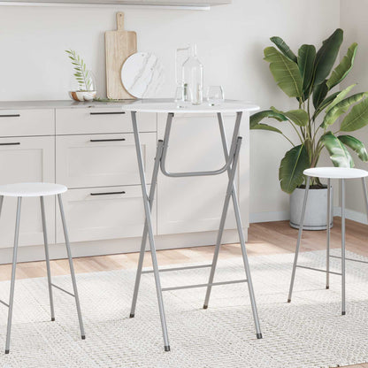 vidaXL Bar Tables 4 pcs with MDF Tabletop White