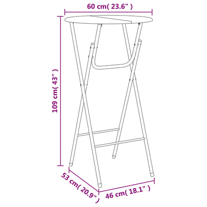 vidaXL Bar Tables 4 pcs with MDF Tabletop White