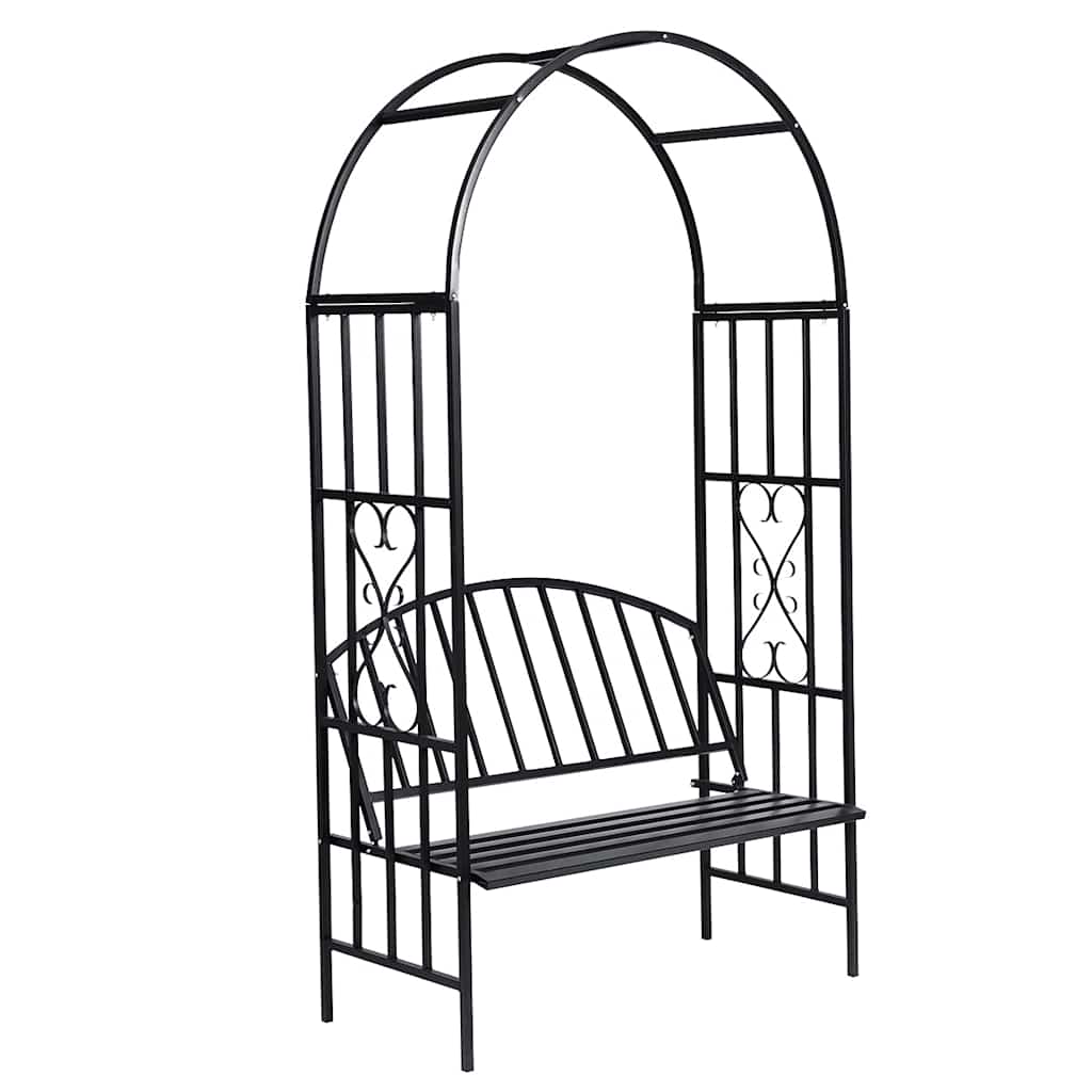 40545 vidaXL Garden Rose Arch with Bench