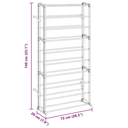 vidaXL 2 x Shoe Rack