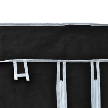 vidaXL Folding Wardrobe Black 110 x 45 x 175 cm