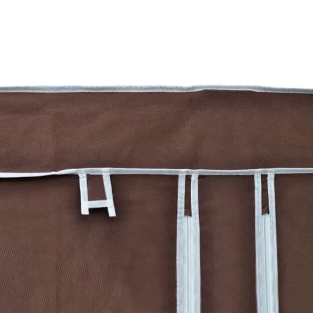 vidaXL Fabric Wardrobe Brown