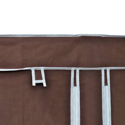 vidaXL Fabric Wardrobe Brown