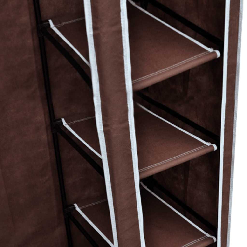 vidaXL Fabric Wardrobe Brown