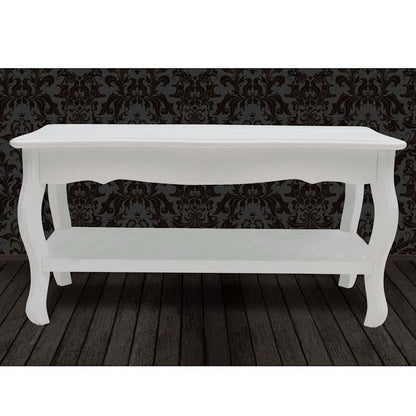 vidaXL Coffee Table 2 Tiers MDF White