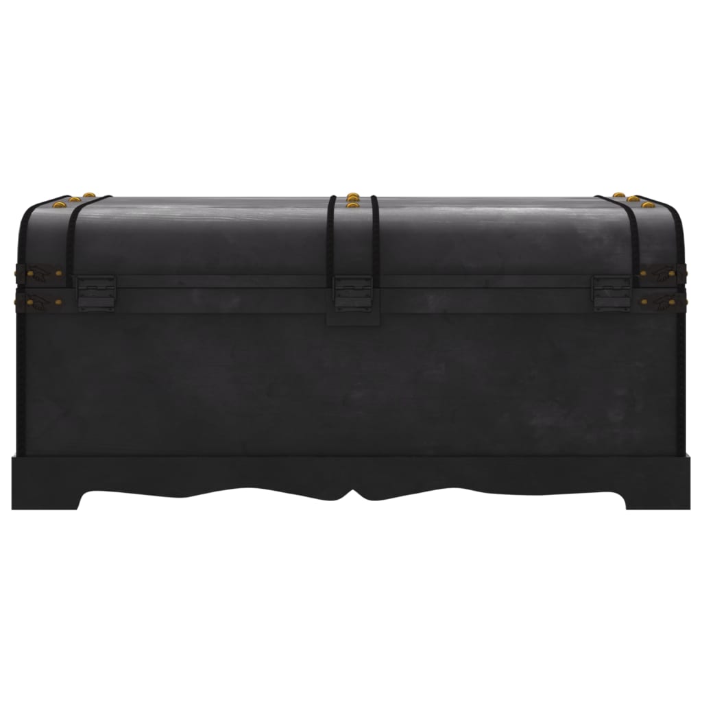 vidaXL Storage Box | Black | Plywood | Large | Storage Box | Rectangular