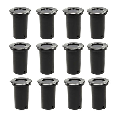 vidaXL Outdoor Ground Lights 12 pcs Round