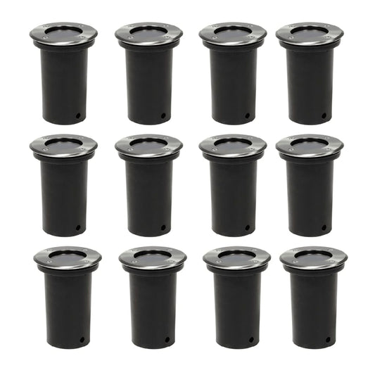 vidaXL Outdoor Ground Lights 12 pcs Round