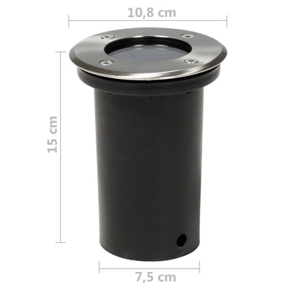 vidaXL Outdoor Ground Lights 12 pcs Round
