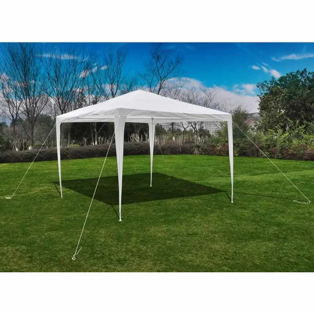 90332 vidaXL 3 x 3m Pyramid-Roof Garden Gazebo Pavilion