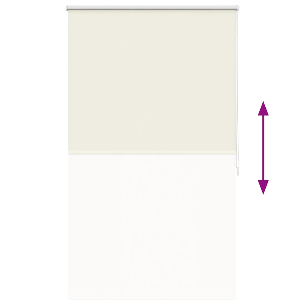 vidaXL Roller blind blackout 84.4x175 cm Fabric Width 80 cm off white