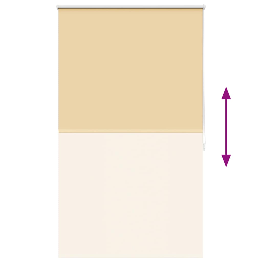 vidaXL Roller blind blackout 84.4x175 cm Fabric Width 80 cm beige