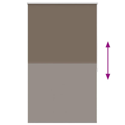 vidaXL Roller blind blackout 84.4x175 cm Fabric Width 80 cm coffee