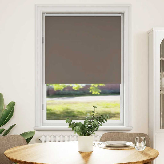 vidaXL Roller blind blackout 84,4x175 cm Fabric Width 80 cm coffee