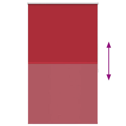 vidaXL Roller blind blackout 84.4x175 cm Fabric Width 80 cm red