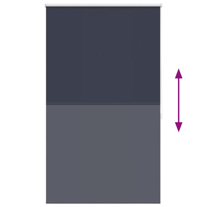 vidaXL Roller blind blackout 84.4x175 cm Fabric Width 80 cm marine