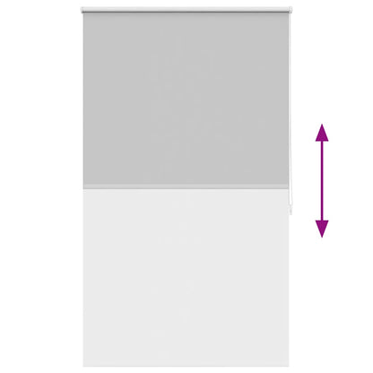 vidaXL Roller blind blackout 84.4x175 cm Fabric Width 80 cm grey