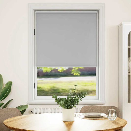 vidaXL Roller blind blackout 84,4x175 cm Fabric Width 80 cm grey