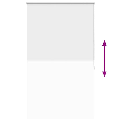 vidaXL Roller blind blackout 104.4x175 cm Fabric Width 100 cm white