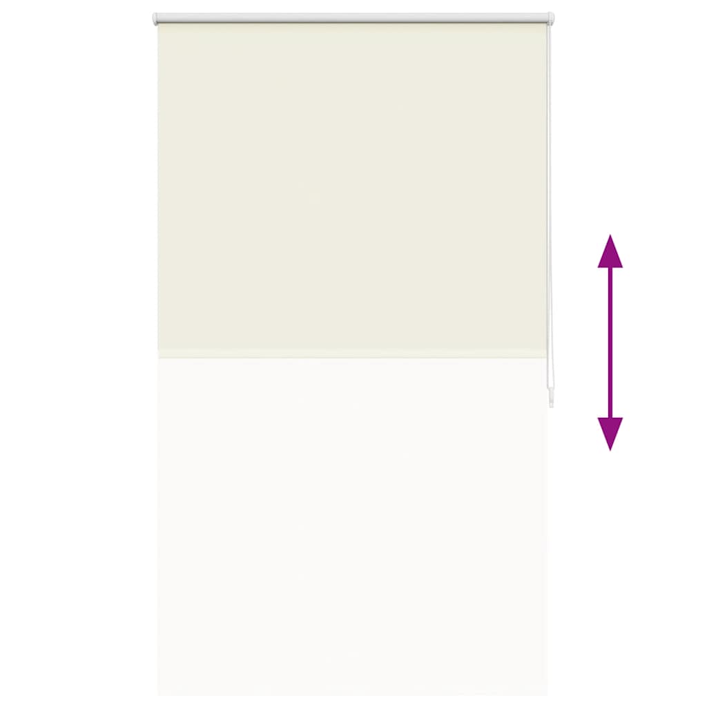vidaXL Roller blind blackout 104.4x175 cm Fabric Width 100 cm off white