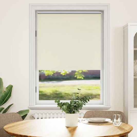vidaXL Roller blind blackout 104.4x175cm Fabric Width 100cm off white