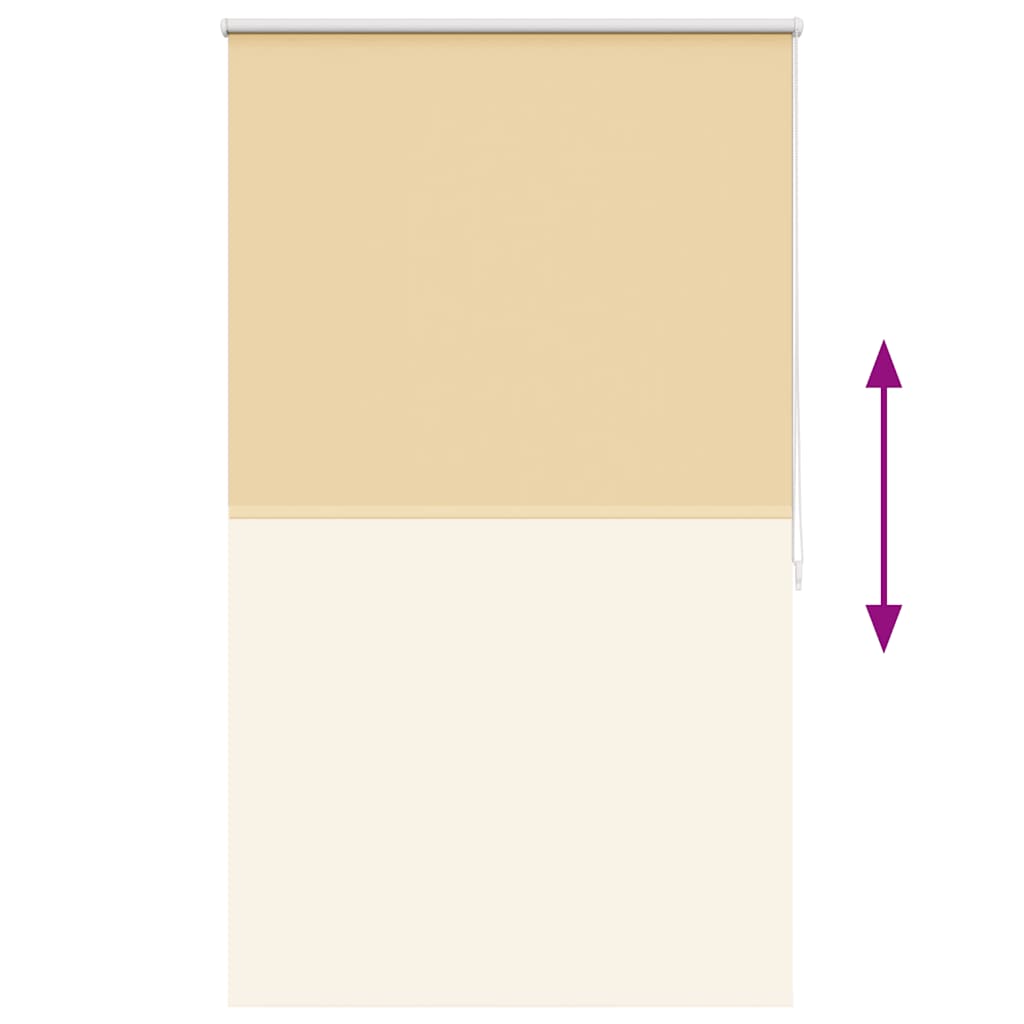 vidaXL Roller blind blackout 104.4x175 cm Fabric Width 100 cm beige