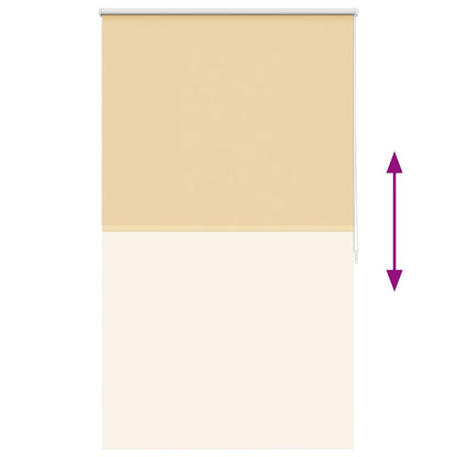 vidaXL Roller blind blackout 104.4x175 cm Fabric Width 100 cm beige