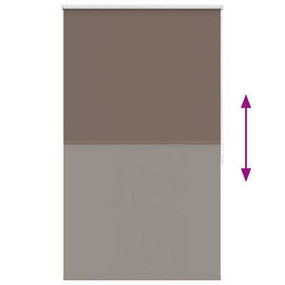 vidaXL Roller blind blackout 104.4x175 cm Fabric Width 100 cm coffee