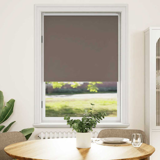 vidaXL Roller blind blackout 104,4x175 cm Fabric Width 100 cm coffee