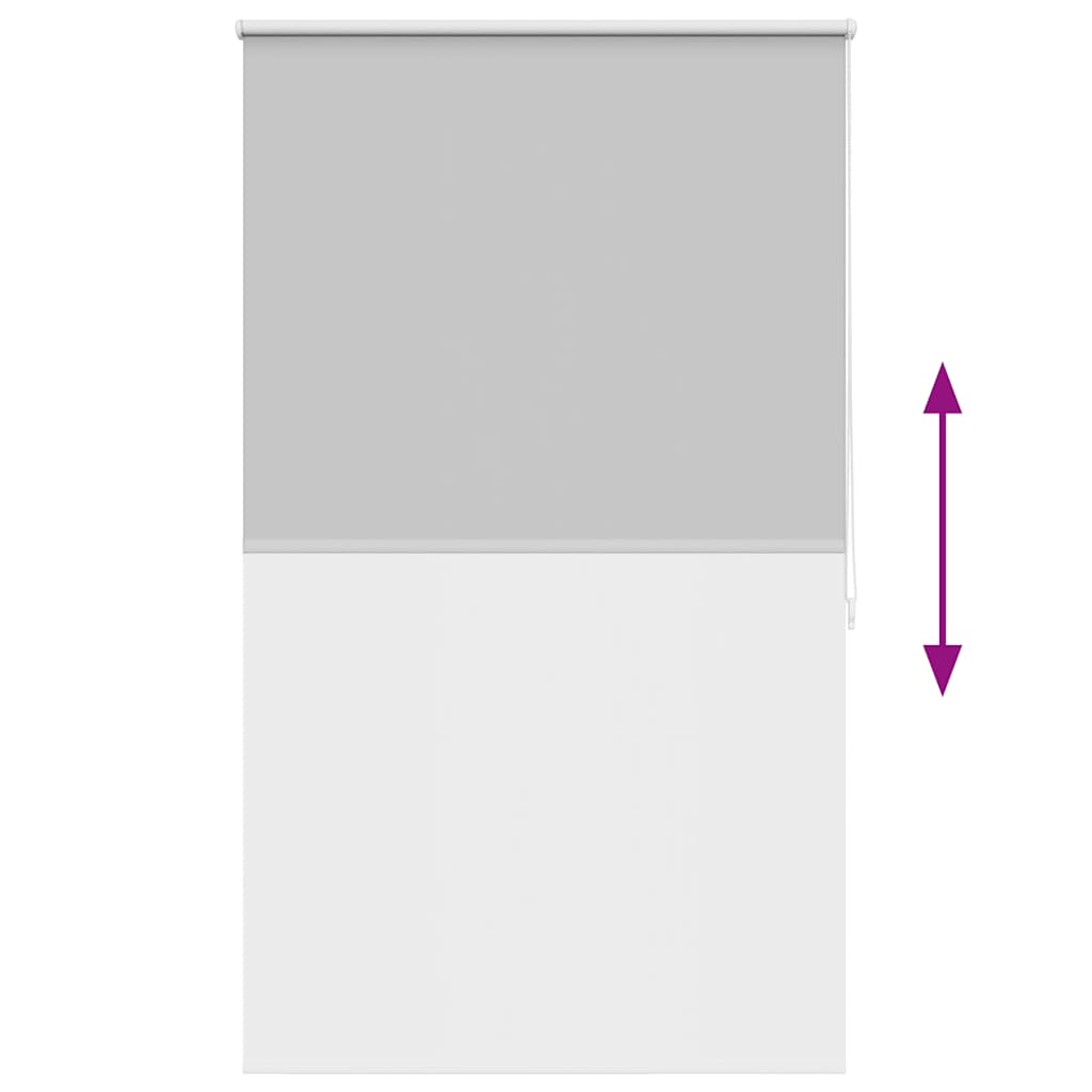 vidaXL Roller blind blackout 104.4x175 cm Fabric Width 100 cm grey
