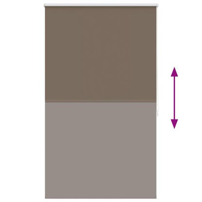 vidaXL Roller blind blackout 124.4x175 cm Fabric Width 120 cm coffee