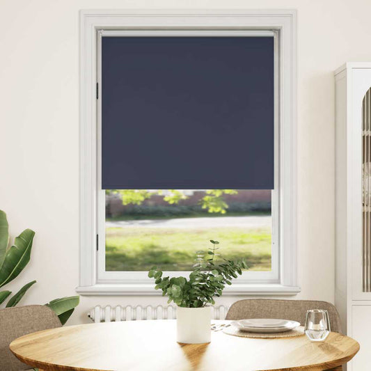 vidaXL Roller blind blackout 124,4x175 cm Fabric Width 120 cm marine
