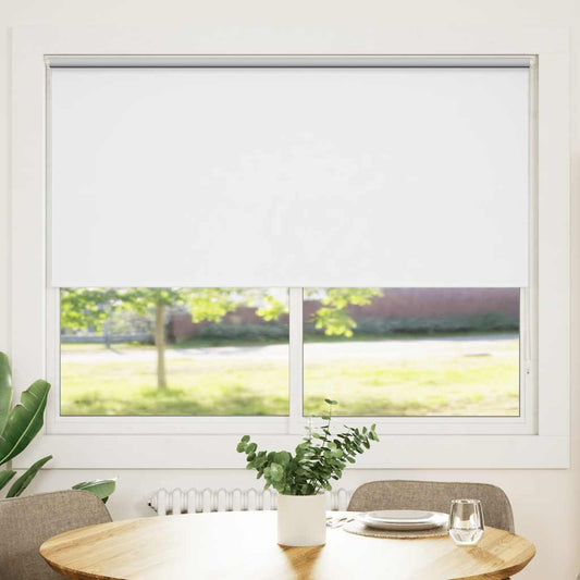 vidaXL Roller blind blackout 144,4x175 cm Fabric Width 140 cm white